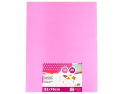 Papel Seda Liderpapel Rosa 52X76 cm 18 Gr -Paquete de 25 Hojas