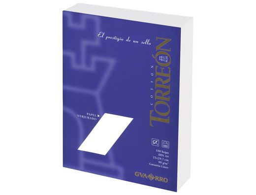 Papel Torreon Blanco Crema A4 90 Grs. Paquete de 100