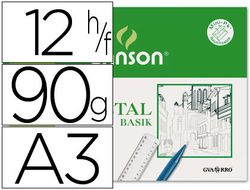 Papel vegetal Gvarro A3 minipack 12 hojas