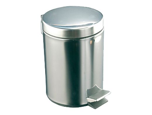 Papelera con pedal acero inoxidable brillo 12 l 400x250x300 mm