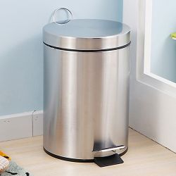 Papelera con Pedal Inoxidable de 3L