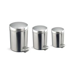 Papelera con Pedal Inoxidable de 3L