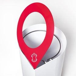 Papelera Davos tapa basculante