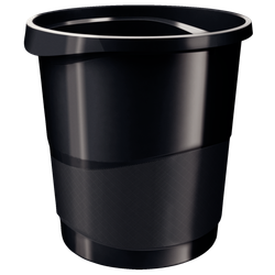 Papelera Europost, negro Vivida