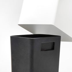 Papelera metálica Basilea 28,5x21,5x69,4 cm