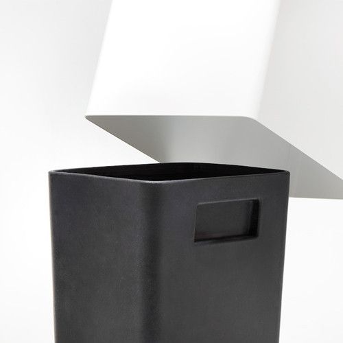 Papelera metálica Basilea 28,5x21,5x69,4 cm