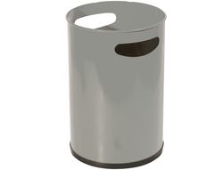 Papelera Metalica con Asas 101 Gris -32X21 Cm