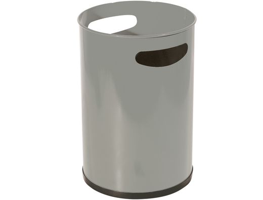 Papelera Metalica con Asas 101 Gris -32X21 Cm