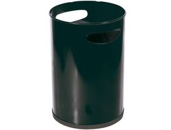 Papelera Metalica con Asas 101 Negra -32X21 Cm