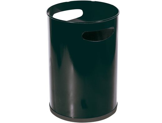 Papelera Metalica con Asas 101 Negra -32X21 Cm