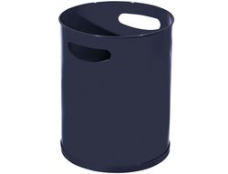 Papelera Metalica con Asas 111 Negra 30X25 Cm