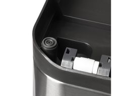 Papelera metalica maul cycle acero inoxidable con pedal 20+20 litros