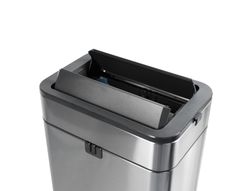 Papelera metalica maul prme acero inoxidable 30 litros