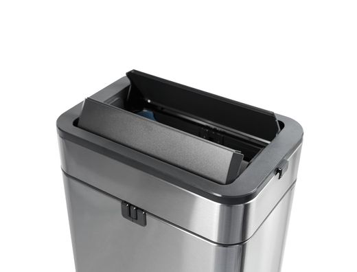 Papelera metalica maul prme acero inoxidable 30 litros