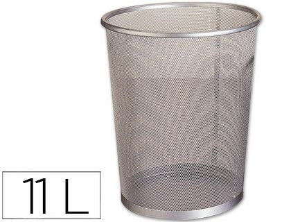 Papelera Metalica Q-Connect Gris Rejilla -205X210X150 Mm