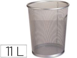 Papelera Metalica Q-Connect Gris Rejilla -205X210X150 Mm