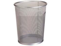 Papelera Metalica Q-Connect Gris Rejilla -205X210X150 Mm