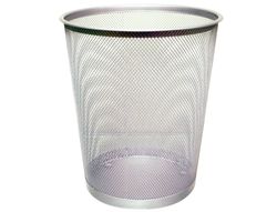 Papelera Metalica Q-Connect Gris Rejilla 295X345Mm