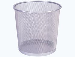 Papelera Metalica Q-Connect Pr-P Plata -Rejilla -265X285Mm