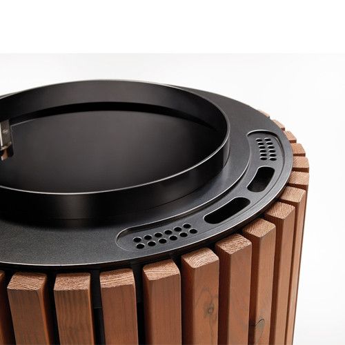 Papelera Nyon WOOD (versión en madera)