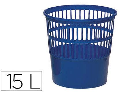 Papelera Plastico 119 Azul Medida 27.5X27.5 Cm