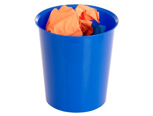 Papelera plastico archivo 2000 antimicrobiana sanitized plastico azul 16 litros 290x310 mm