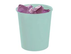 Papelera plastico archivo 2000 ecogreen 100% reciclada 18 litros color verde pastel