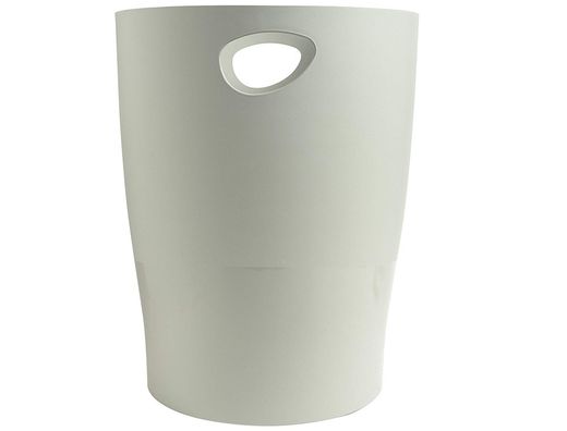 Papelera plastico exacompta ecoblack gris 15 litros