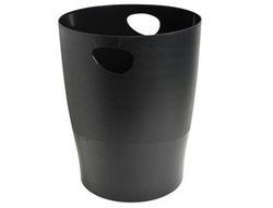Papelera plastico exacompta ecoblack negro 15 litros
