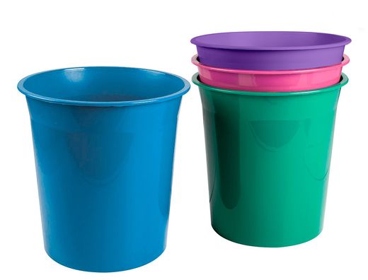 Papelera plastico liderpapel lavanda opaco 13 litros 275x285 mm