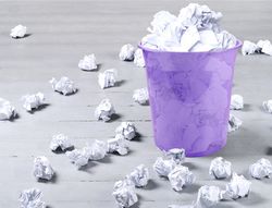 Papelera plastico liderpapel lavanda translucido 13 litros 275x285 mm mm