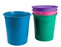 Papelera plastico liderpapel menta opaco 13 litros 275x285 mm