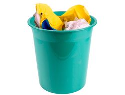 Papelera plastico liderpapel menta opaco 13 litros 275x285 mm