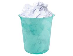 Papelera plastico liderpapel menta translucido 13 litros 275x285 mm mm