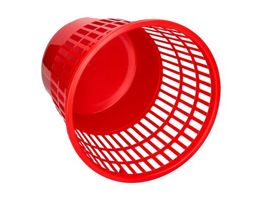 Papelera plastico q-connect 15 litros color rojo 285x290 mm