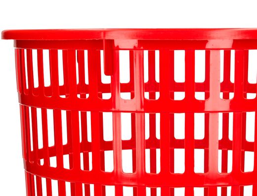 Papelera plastico q-connect 15 litros color rojo 285x290 mm