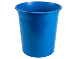Papelera plastico q-connect azul opaco 13 litros
