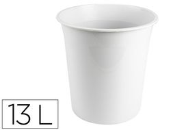 Papelera plastico q-connect gris opaco 13 litros