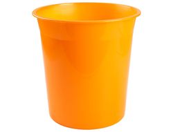 Papelera plastico q-connect naranja translucido 13 litros
