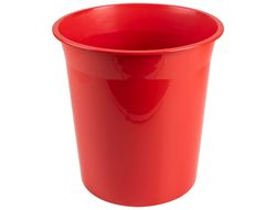 Papelera plastico q-connect rojo opaco 13 litros