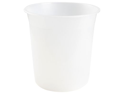 Papelera plastico q-connect transparente 13 litros