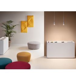 Papelera reciclaje Zell de 120 L, 3 tipos de residuos