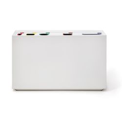 Papelera reciclaje Zell de 160 L, 5 tipos de residuos