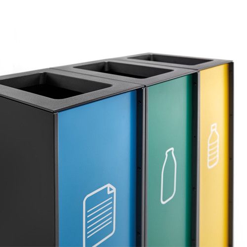 Papelera Zurich de 39x29x98 cm y 110 L