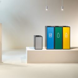 Papelera Zurich de 39x29x98 cm y 110 L