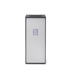 Papelera Zurich de Acero Inoxidable, de 24 x 35 x 71 cm  y  55 L