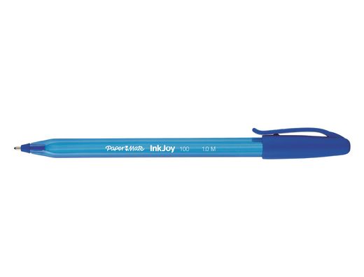 PAPER MATE Boligrafo Inkjoy 100 Azul Trazo 0.4 mm Ergonómico triangular