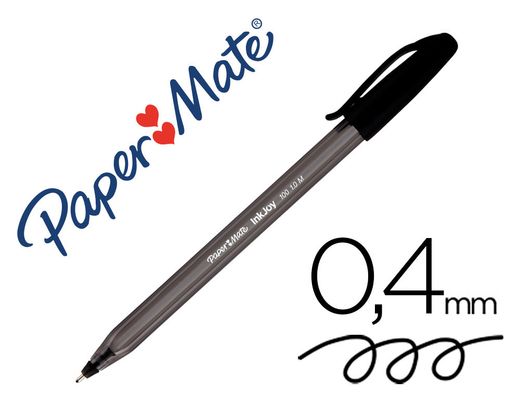 PAPER MATE Boligrafo Inkjoy 100 Negro Trazo 0.4 mm S0957120