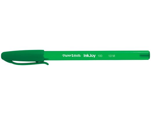 PAPER MATE Boligrafo Inkjoy 100 Verde Trazo 0.4 mm