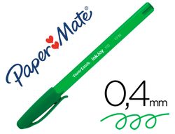 PAPER MATE Boligrafo Inkjoy 100 Verde Trazo 0.4 mm
